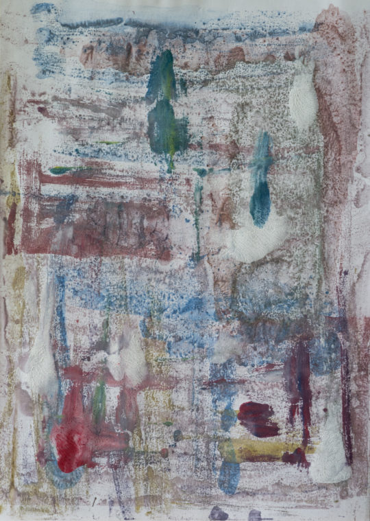 Sans Titre, 2018, Monotype, 30 x 42 cm