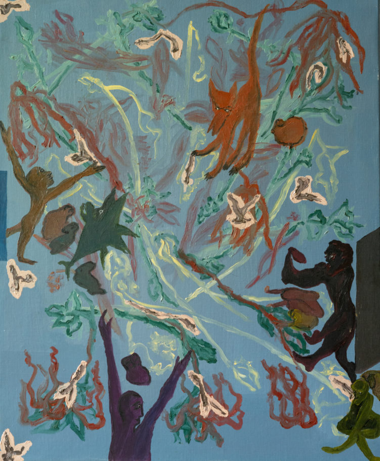 "Mondes rêvés", 2011, huile sur toile, 50 x 61 cm